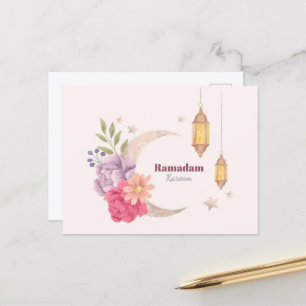 Carte Postale Aquarelle Ramadan Kareem