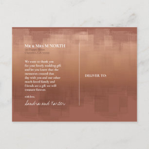 Carte Postale Aquarelle Réflexions Merci Argile ID774