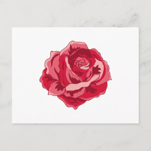 Carte Postale Aquarelle rose