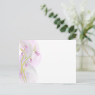 Carte Postale Aquarelle rose pâle