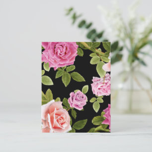 Carte Postale Aquarelle Roses 20