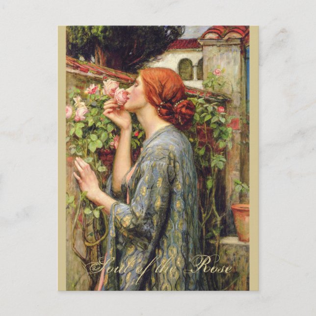 Carte Postale Aquarelle Soul du Rose CC0737 Pré-Raphaelite (Devant)