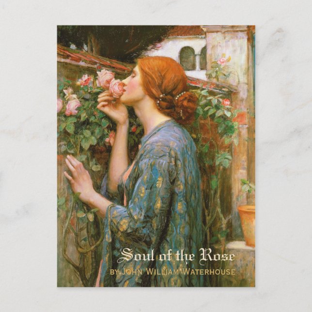Carte Postale Aquarelle Soul du Rose Pre-Raphaelite CC1004 (Devant)