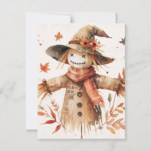 Carte Postale Aquarelle souriante mignonne