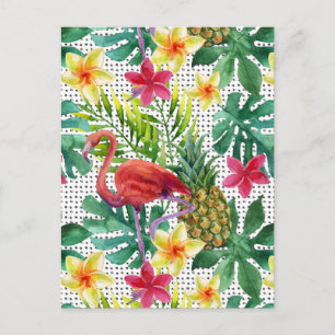 Carte Postale Aquarelle tropicale
