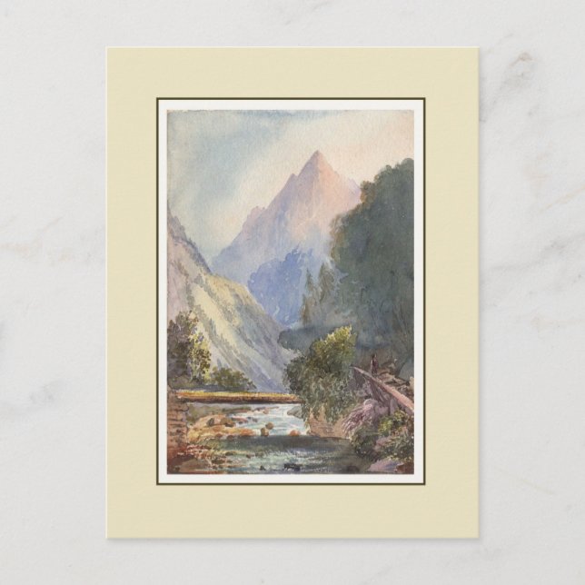 Carte Postale Aquarelle victorienne (Devant)