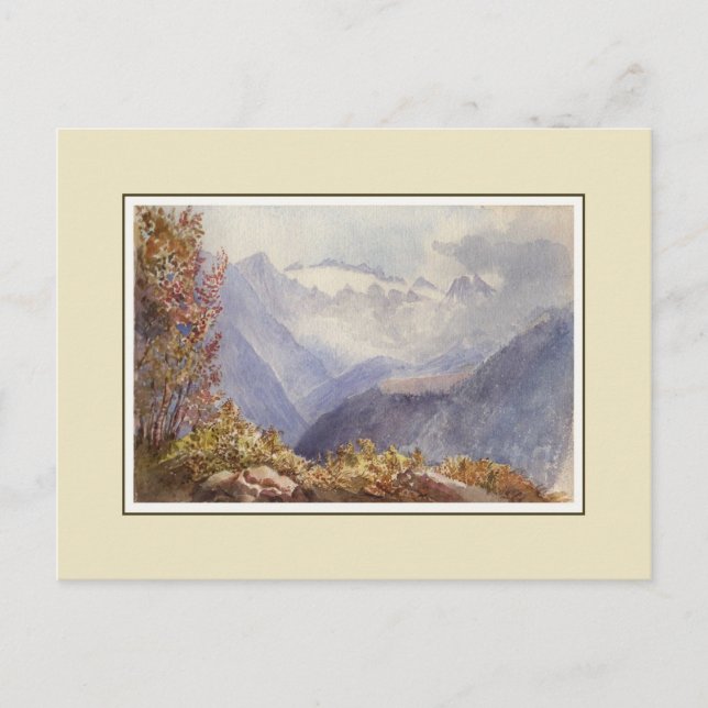 Carte Postale Aquarelle victorienne (Devant)