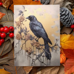 Carte Postale Aquarelle vintage Goth Raven Gold Roses<br><div class="desc">Cette conception peut être personnalisée en choisissant l'option Modifier la conception. Vous pouvez également transférer sur d'autres objets. Contactez-moi à l'adresse colorflowcreations@gmail.com ou utilisez l'option conversation en haut de la page si vous souhaitez avoir cette conception sur un autre produit ou avez besoin d'aide. Voir d'autres de mes dessins ou...</div>