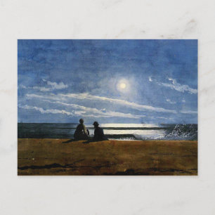 Carte Postale Aquarelle Winslow Homer, Lune
