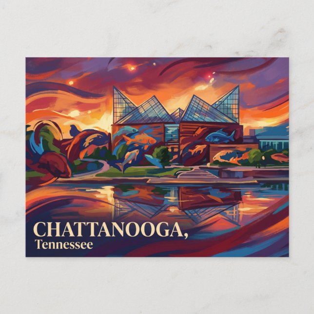 Carte Postale Aquarium du Tennessee USA (Devant)