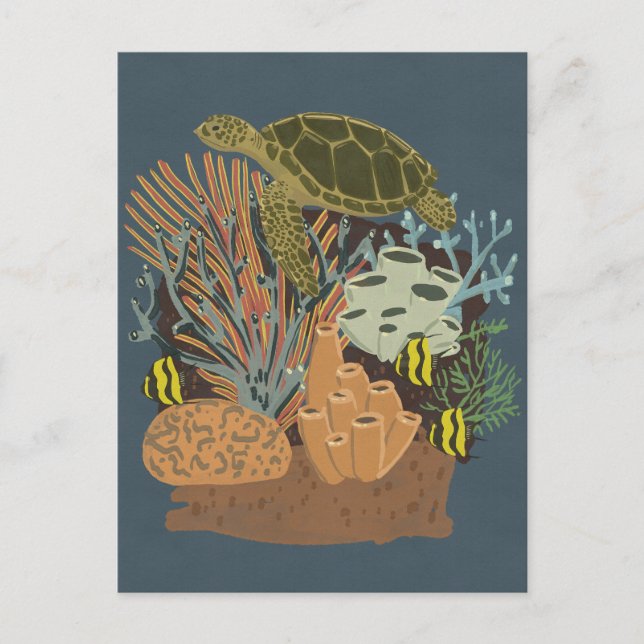 Carte Postale Aquarium Vintage (Devant)