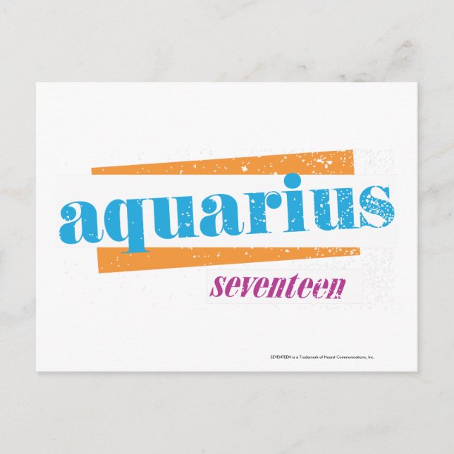 Carte Postale Aquarius Aqua (Devant)