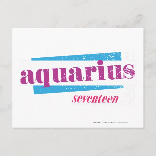 Carte Postale Aquarius Purple (Devant)