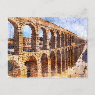 Carte Postale Aqueduc romain, Ségovie. Espagne.