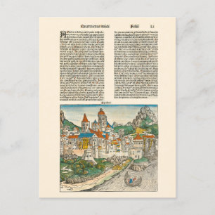 Carte Postale Aquileia Italie Nuremberg Chronique Livre médiéval