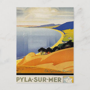 Carte Postale Aquitaine vintage, Pyla-sur-mer, France -