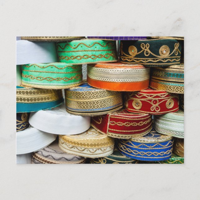 Carte Postale Arab Caps At Market (Devant)