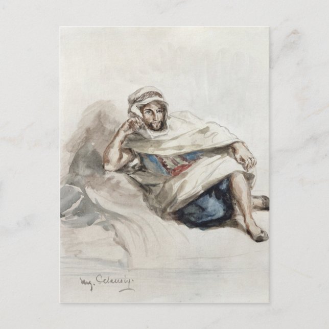 Carte Postale Arabe assis (Devant)