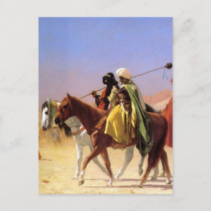 Carte Postale Arabes traversant le désert par Jean-Leon Gerome