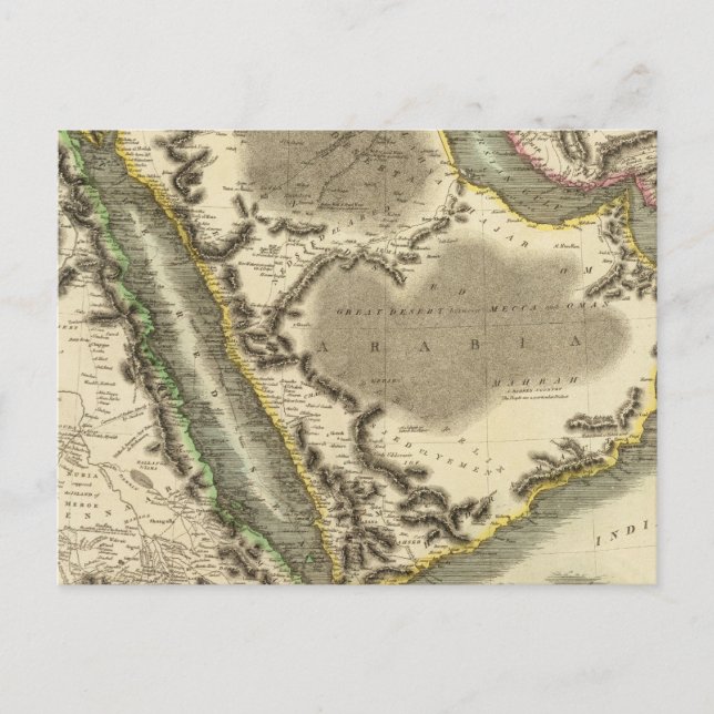 Carte Postale Arabie, Egypte, Abyssinie, Mer Rouge (Devant)