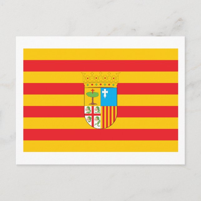 Carte postale Aragon Flag (Devant)