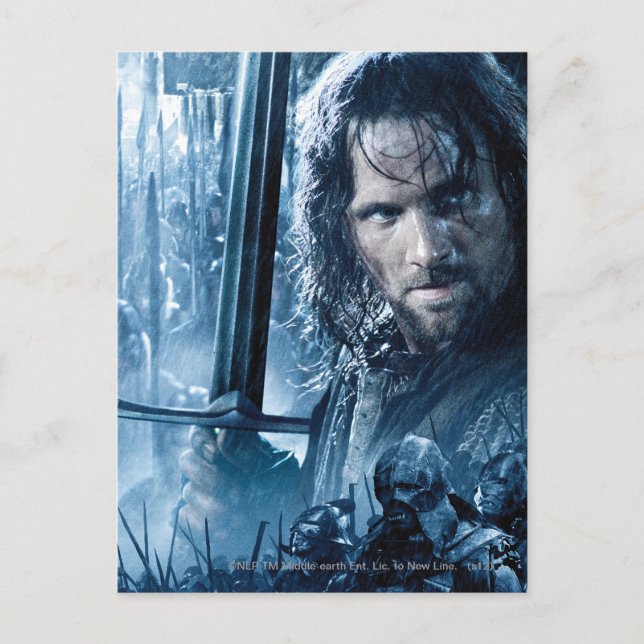 Carte Postale Aragorn contre Orcs (Devant)