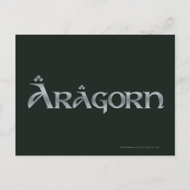 Carte Postale Aragorn logo (Devant)