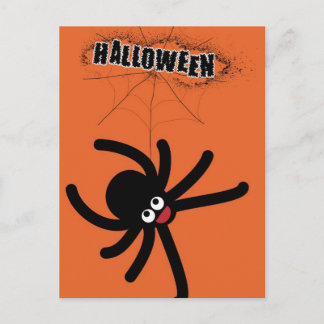Carte Postale araignée d'halloween