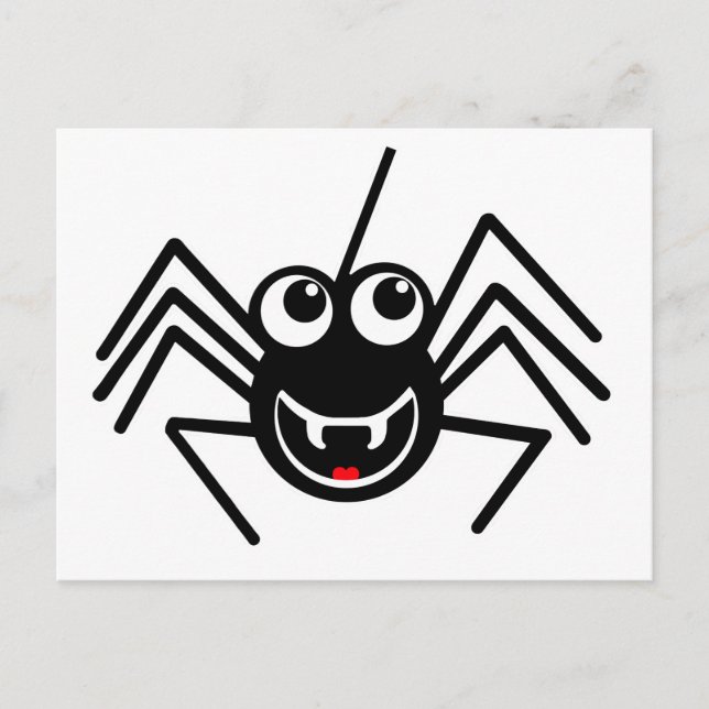 Carte Postale Araignée souriante (Devant)