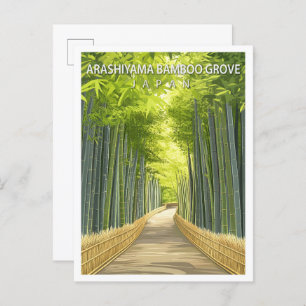 Carte Postale Arashiyama Bamboo Grove Japon Voyage
