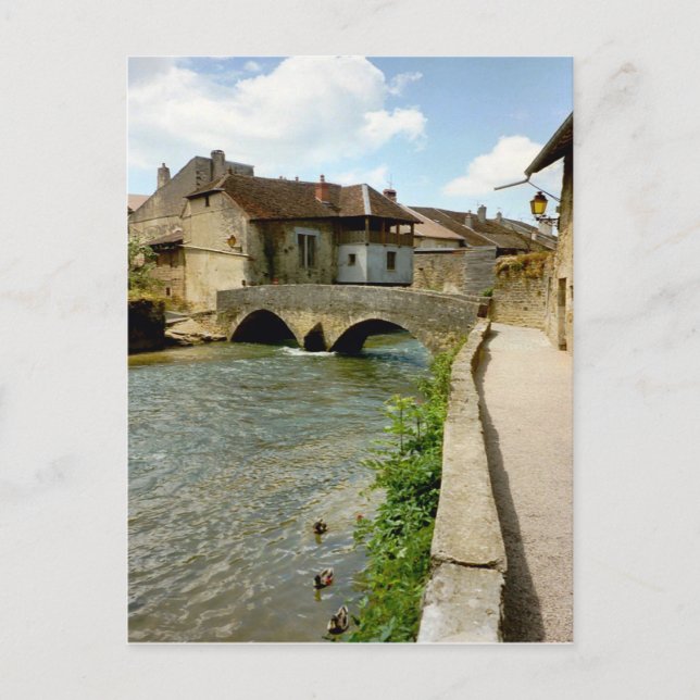 Carte Postale Arbois, pont au-dessus de la rivière (Devant)