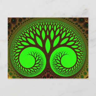 Carte Postale Arbre 2 art fractal