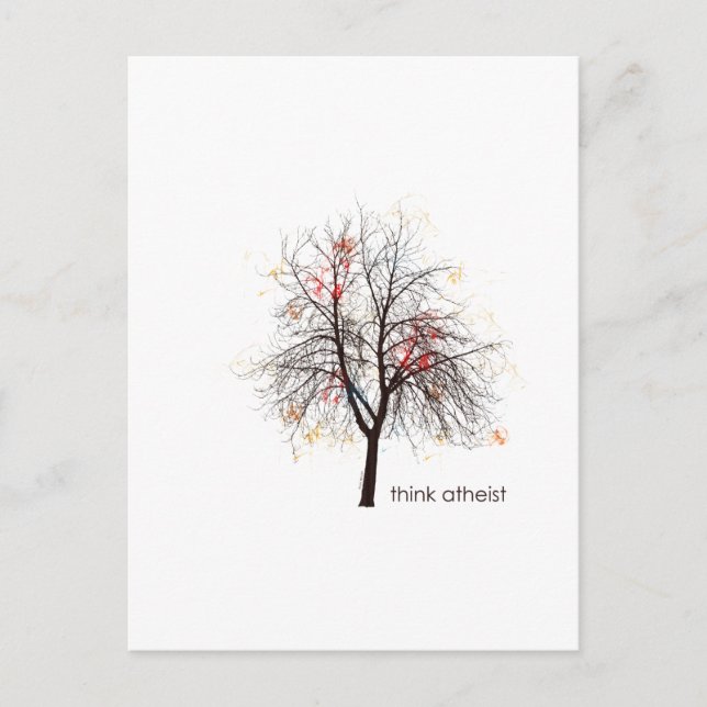 Carte Postale Arbre athée (Devant)