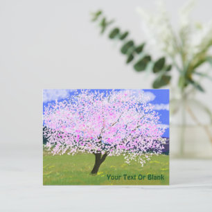 Carte Postale Arbre aux amandes en fleurs