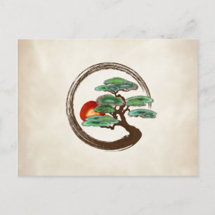 Carte Postale Arbre Bonsaï Géode Zen Enzo sur toile