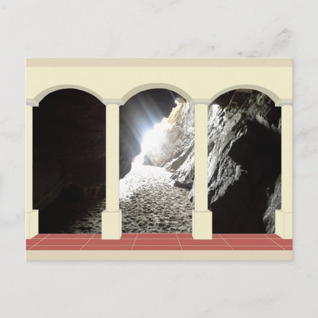 Carte Postale Arbre de lumière à travers l'Arche (Devant)