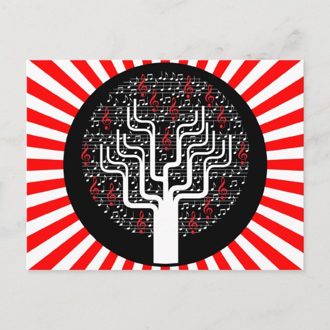 Carte Postale arbre de musique (Devant)
