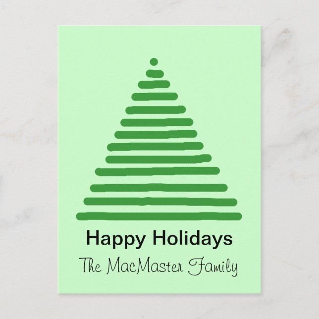 Carte postale - Arbre de Noël (Devant)