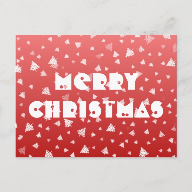 Carte postale Arbre de Noël (Devant)