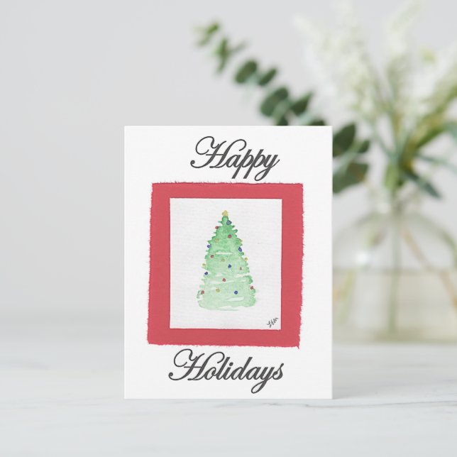 Carte Postale Arbre de Noël (Debout devant)