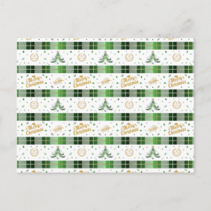 Carte Postale Arbre de Noël de l'avocat - Scales de justice