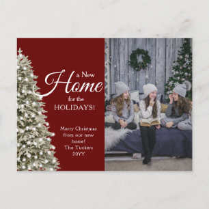 Carte Postale Arbre de Noël Nouvelle maison pour les vacances Ph