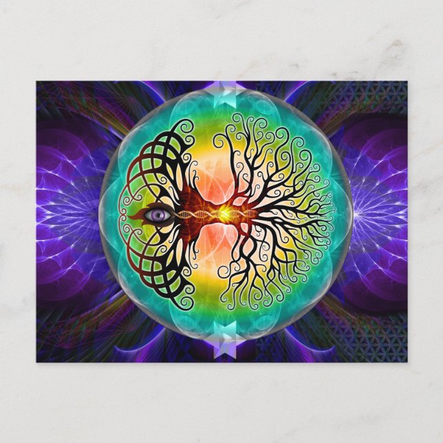 Carte Postale Arbre De Vie (Devant)