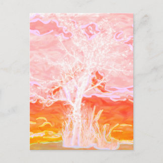 Carte Postale Arbre de vie - Arbre pacifique Abstrait