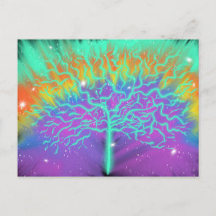 Carte Postale Arbre de Vie Art de Culte Coloré 6 janv. 2018 HC