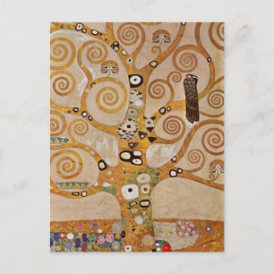 Carte Postale Arbre de vie de Gustav Klimt, Art Nouveau stylisé