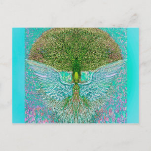 Carte Postale Arbre de vie de l'aile Angel