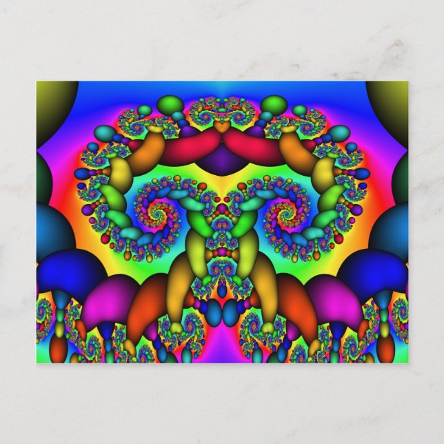 Carte Postale Arbre de vie fractal (Devant)