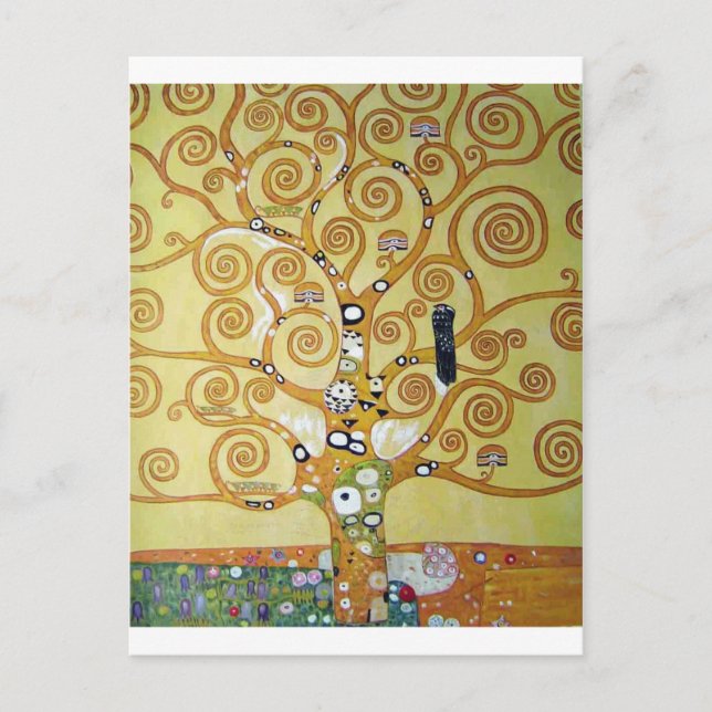 Carte Postale ARBRE DE VIE - Klimt (Devant)
