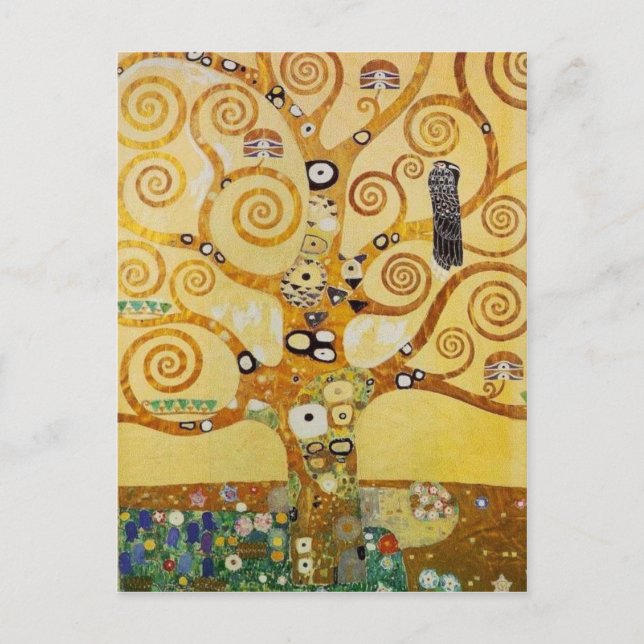 Carte Postale Arbre de Vie par Klimt (Devant)